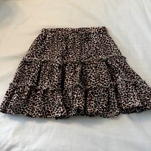 Cheetah Print Skirt